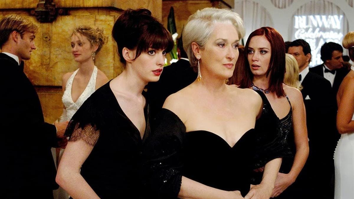 Anne Hathaway, Meryl Streep and Emily Blunt in "The Devil Wears Prada" (21st Century Fox/The Walt Disney Company/Everett Collection)